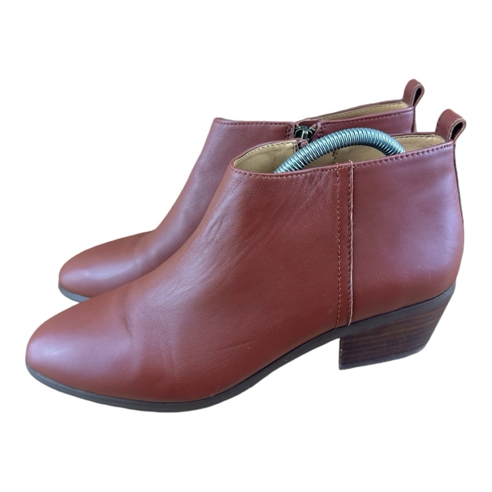 J Crew Sawyer Ankle BOOTS Womens 10 Brown Leather Zip Bootie J7005